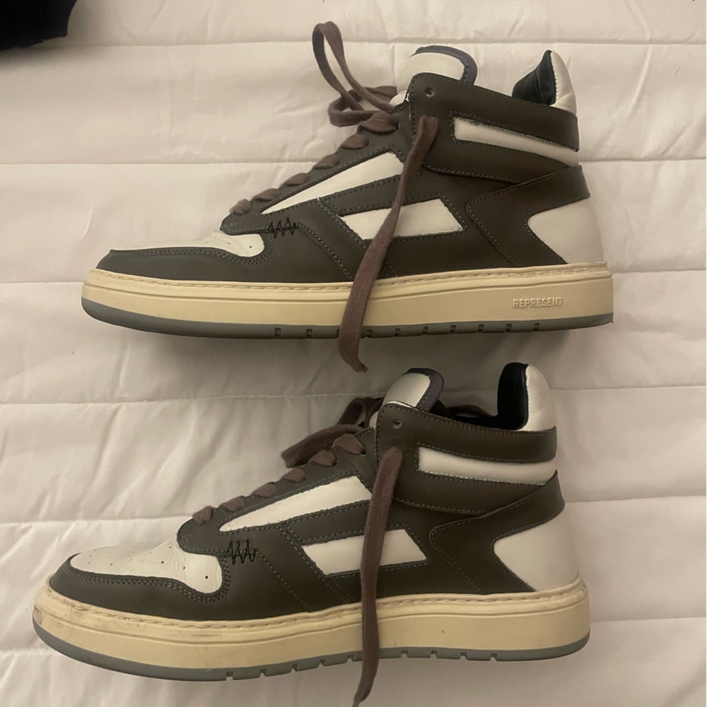 Represent Reptor Mid Size 9 UK/10 US White/Brown